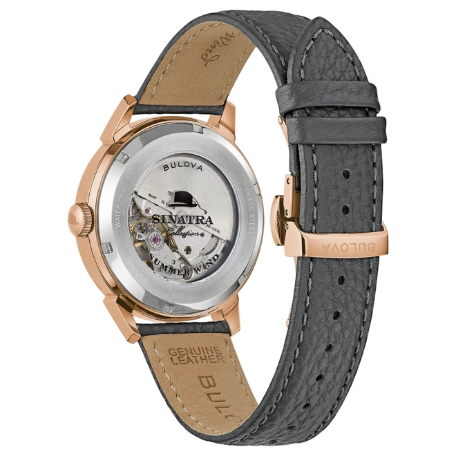 Relógio Bulova Frank Sinatra Summer Wind Automático - 97B206N Cinza 5