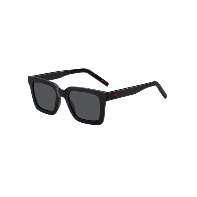 Óculos de Sol Hugo Boss HG 1259/S 807 51IR S Acetato Preto com lentes na cor Cinza 1
