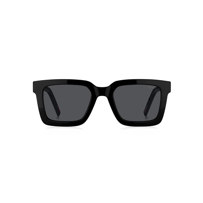 Óculos de Sol Hugo Boss HG 1259/S 807 51IR S Acetato Preto com lentes na cor Cinza 2