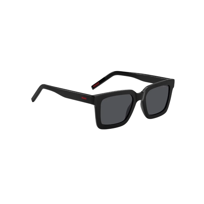 Óculos de Sol Hugo Boss HG 1259/S 807 51IR S Acetato Preto com lentes na cor Cinza 3