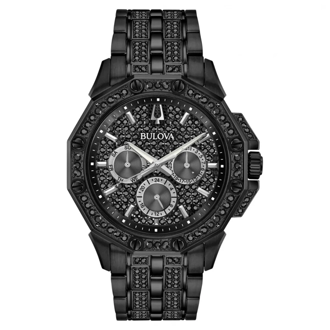 Relógio Bulova Octava Crystal Multifunção Masculino - 98C134N Preto 1