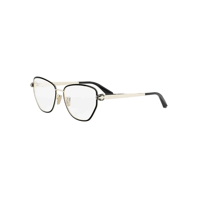 Óculos de Grau Bvlgari BV50054U_54010 Metal Dourado e Preto 1