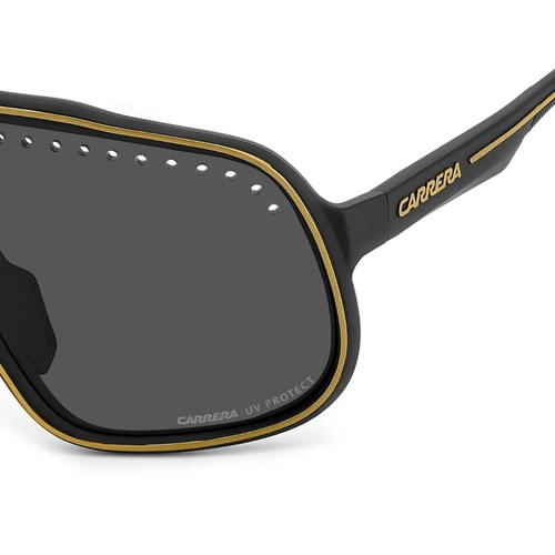 Óculos de Sol Carrera C SPORT 02/S I46 99IR S Acetato Preto Fosco com lentes na cor Cinza