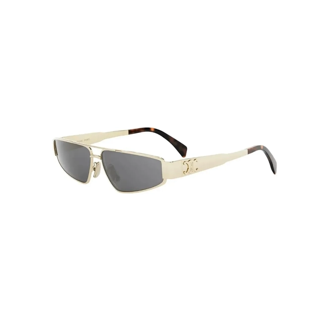 Óculos de Sol Celine Triomphe CL40318U_5930A Metal Dourado com lentes na cor Cinza 1