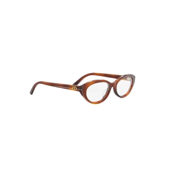 Óculos de Grau Christian Dior Diorglowo B1I CD50127I_53054 Acetato Marrom Mesclado 3