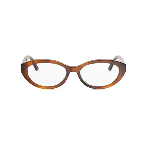 Óculos de Grau Christian Dior Diorglowo B1I CD50127I_53054 Acetato Marrom Mesclado