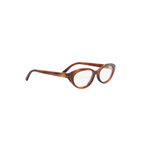Óculos de Grau Christian Dior Diorglowo B1I CD50127I_53054 Acetato Marrom Mesclado