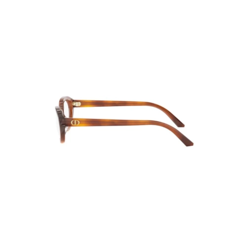 Óculos de Grau Christian Dior Diorglowo B1I CD50127I_53054 Acetato Marrom Mesclado