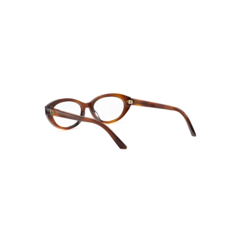 Óculos de Grau Christian Dior Diorglowo B1I CD50127I_53054 Acetato Marrom Mesclado