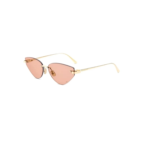 Óculos de Sol Christian Dior CDior B5U CD40196U_5710Z Metal Dourado com lentes na cor Rosa