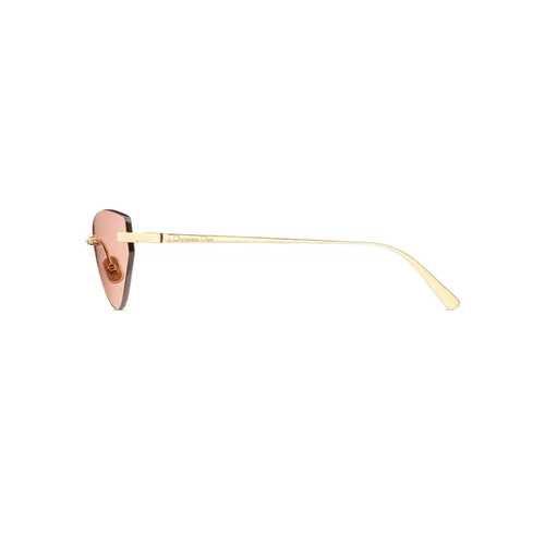 Óculos de Sol Christian Dior CDior B5U CD40196U_5710Z Metal Dourado com lentes na cor Rosa