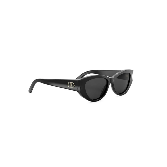 Óculos de Sol Christian Dior DiorGlow B1I CD40198I_5301A Acetato Preto com lentes na cor Cinza 3