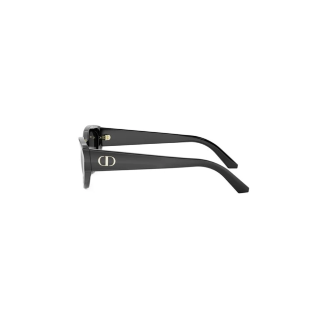 Óculos de Sol Christian Dior DiorGlow B1I CD40198I_5301A Acetato Preto com lentes na cor Cinza 4