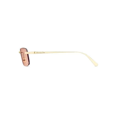 Óculos de Sol Christian Dior CDior S4U CD40203U_5910Z Metal Dourado com lentes na cor Rosa