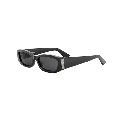 Óculos de Sol Christian Dior DiorGraphique S1I CD40220I_5601A Acetato Preto com lentes na cor Cinza