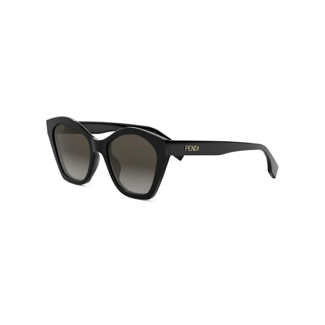 Óculos de Sol Fendi FE40175I_5401F Acetato Preto com lentes na cor Cinza Degradê 1