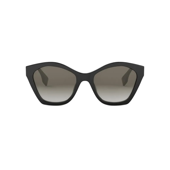 Óculos de Sol Fendi FE40175I_5401F Acetato Preto com lentes na cor Cinza Degradê 2