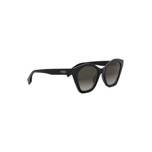 Óculos de Sol Fendi FE40175I_5401F Acetato Preto com lentes na cor Cinza Degradê