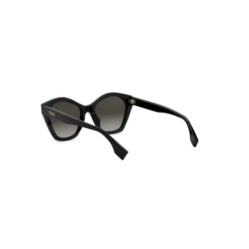 Óculos de Sol Fendi FE40175I_5401F Acetato Preto com lentes na cor Cinza Degradê