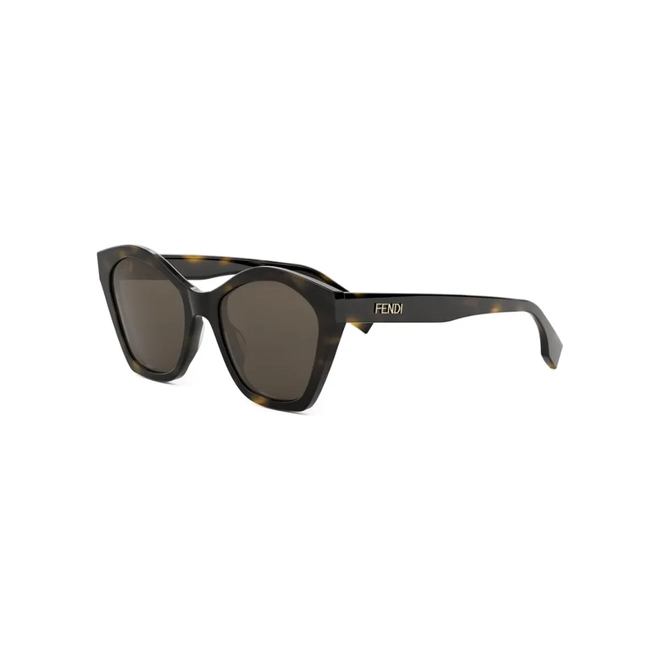 Óculos de Sol Fendi FE40175I_5452E Acetato Marrom Mesclado com lentes na cor Marrom 1