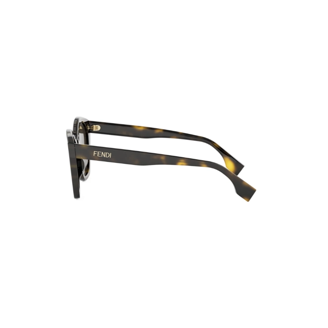 Óculos de Sol Fendi FE40175I_5452E Acetato Marrom Mesclado com lentes na cor Marrom 3