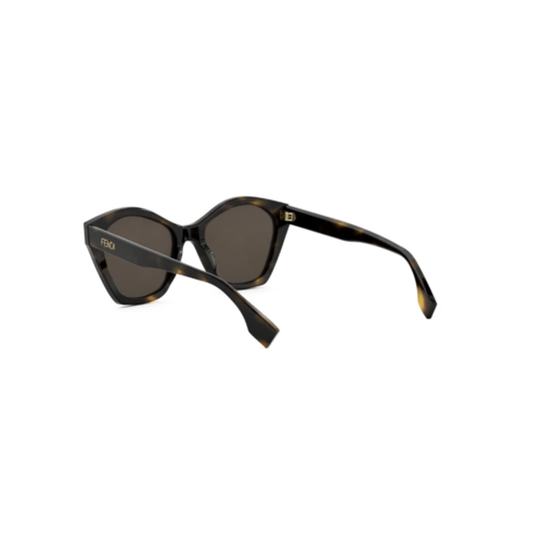 Óculos de Sol Fendi FE40175I_5452E Acetato Marrom Mesclado com lentes na cor Marrom