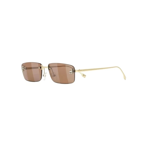 Óculos de Sol Fendi FE4172US_5432G Metal Dourado com lentes na cor Marrom