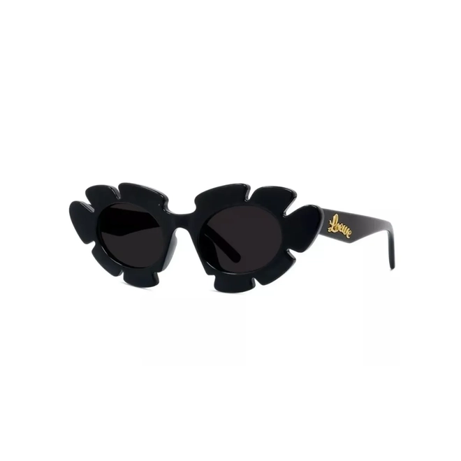 Óculos de Sol Loewe LW40088U_4701A Acetato Preto com lentes na cor Cinza 1