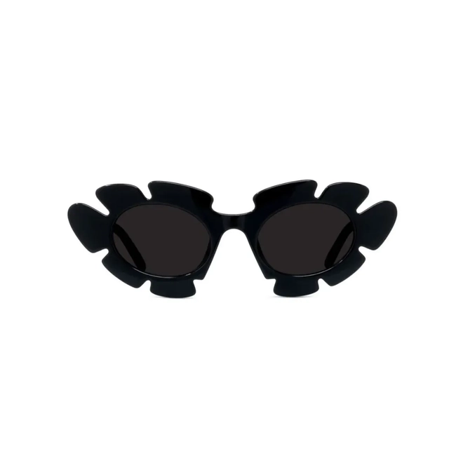 Óculos de Sol Loewe LW40088U_4701A Acetato Preto com lentes na cor Cinza 2