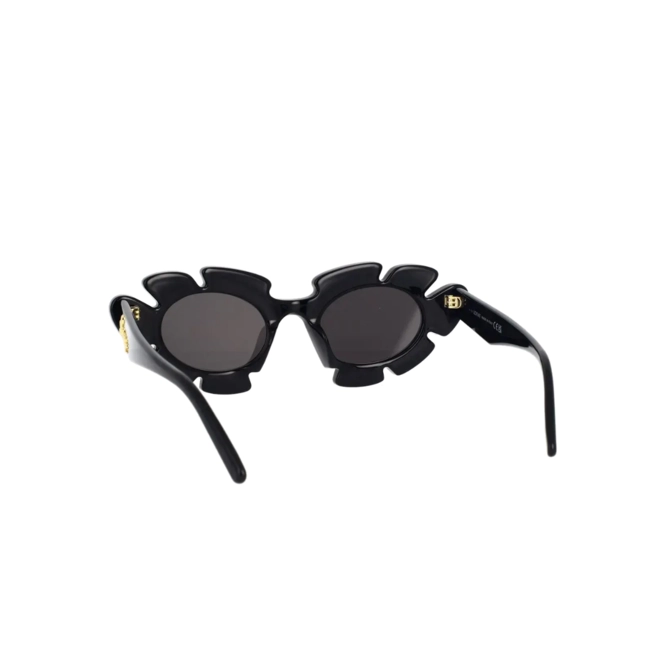 Óculos de Sol Loewe LW40088U_4701A Acetato Preto com lentes na cor Cinza 4