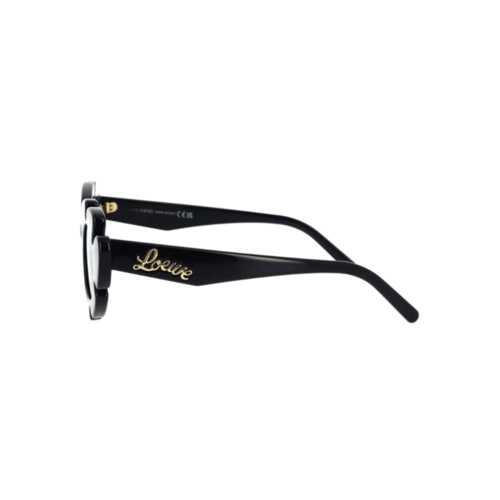 Óculos de Sol Loewe LW40088U_4701A Acetato Preto com lentes na cor Cinza