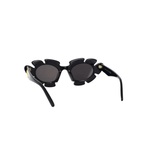 Óculos de Sol Loewe LW40088U_4701A Acetato Preto com lentes na cor Cinza