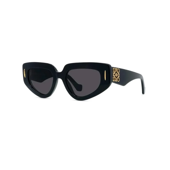 Óculos de Sol Loewe LW40160I_5101A Acetato Preto com lentes na cor Cinza 1