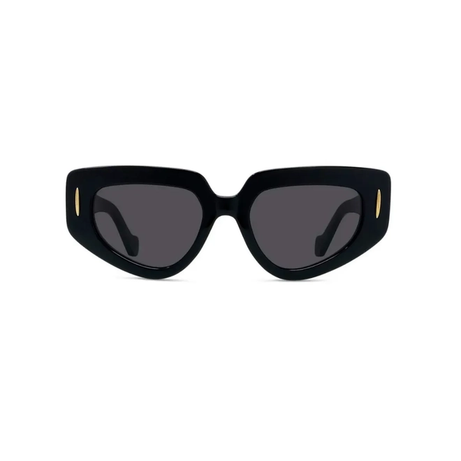 Óculos de Sol Loewe LW40160I_5101A Acetato Preto com lentes na cor Cinza 2