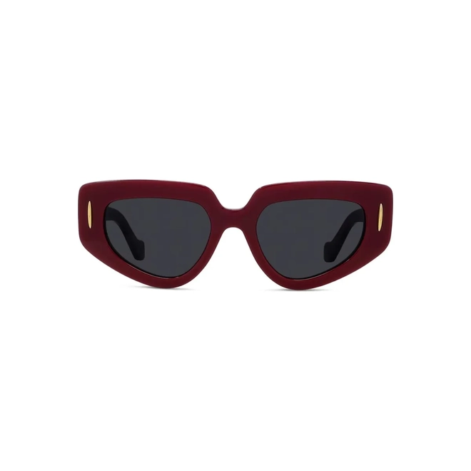 Óculos de Sol Loewe LW40160I_5166A Acetato Vermelho com lentes na cor Cinza 2