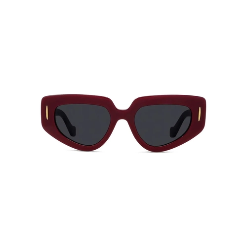 Óculos de Sol Loewe LW40160I_5166A Acetato Vermelho com lentes na cor Cinza
