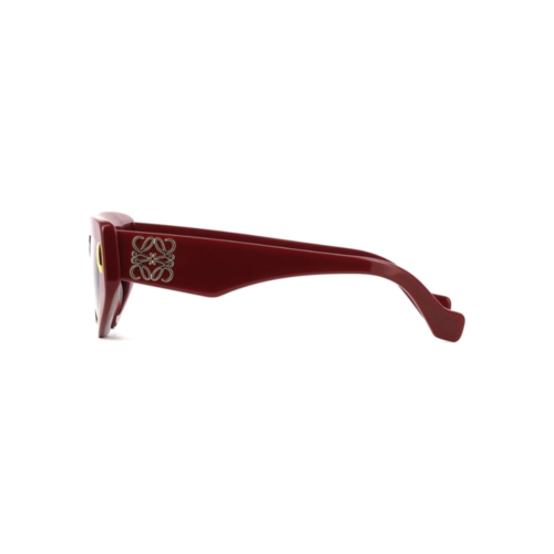 Óculos de Sol Loewe LW40160I_5166A Acetato Vermelho com lentes na cor Cinza