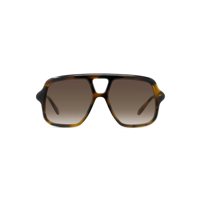 Óculos de Sol Loewe LW40161U_5452F Acetato Marrom Mesclado com lentes na cor Marrom Degradê 2