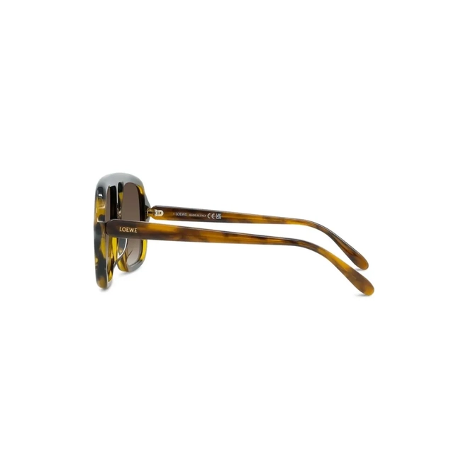 Óculos de Sol Loewe LW40161U_5452F Acetato Marrom Mesclado com lentes na cor Marrom Degradê 4