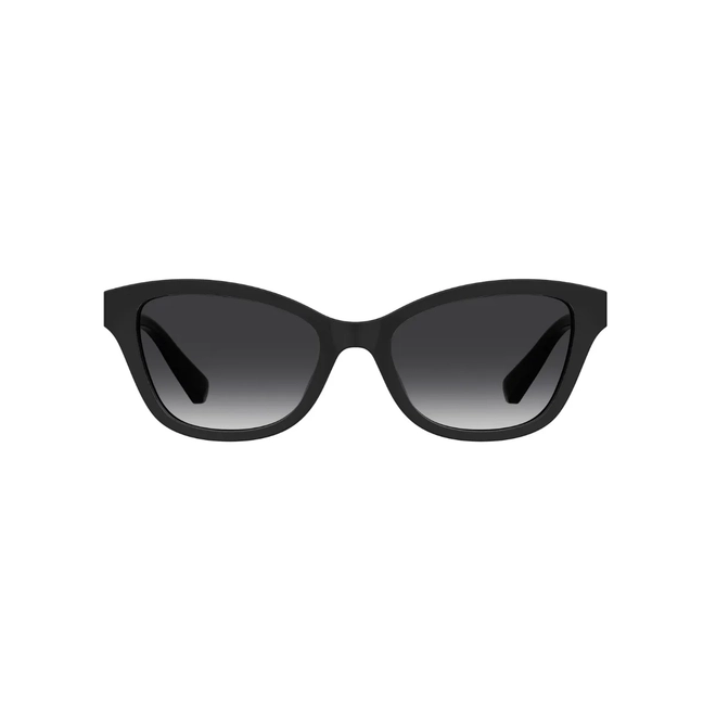 Óculos de Grau Love Moschino Juvenil MOL657/C/TN 807 4917 S Acetato Preto com Clip-On na cor Cinza Escuro Degradê 2