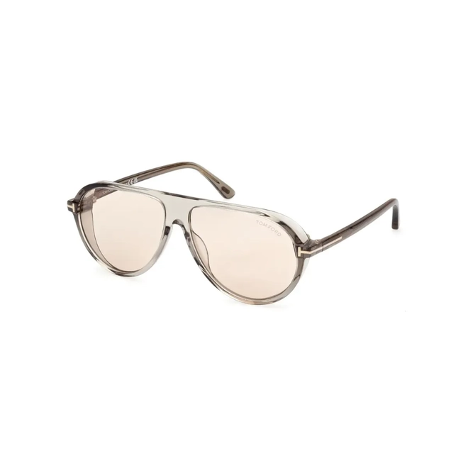 Óculos de Sol Tom Ford Fotocromático FT1023_6093E Acetato Cinza com lentes na cor Marrom Fotocromático 1