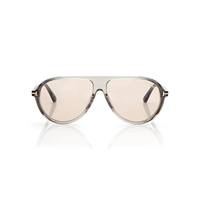 Óculos de Sol Tom Ford Fotocromático FT1023_6093E Acetato Cinza com lentes na cor Marrom Fotocromático 2