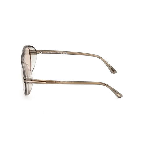 Óculos de Sol Tom Ford Fotocromático FT1023_6093E Acetato Cinza com lentes na cor Marrom Fotocromático