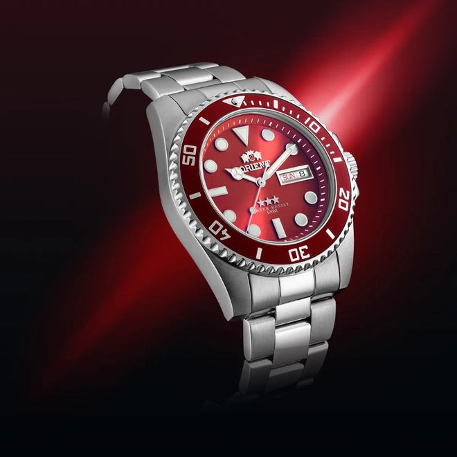 Relógio Orient Automático Submariner - NH3SS009 W1SX Vermelho 2