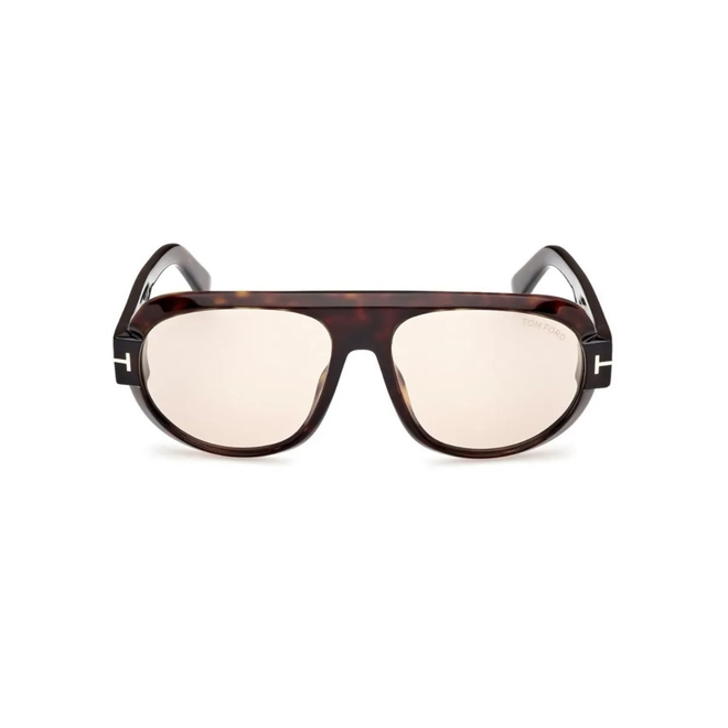 Óculos de Sol Tom Ford FT1102_5952E Acetato Marrom Mesclado com lentes na cor Cinza Fotocromático 2