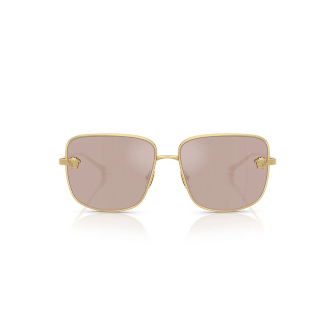 Óculos de Sol Versace 0VE2282 1002/559 Metal Dourado com lentes na cor Rosa 2