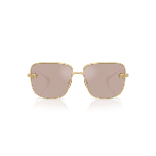 Óculos de Sol Versace 0VE2282 1002/559 Metal Dourado com lentes na cor Rosa