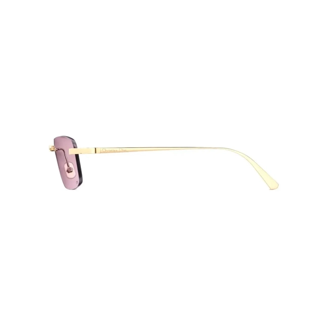 Óculos de Sol Christian Dior CDior S4U CD40203U_5932Y Metal Dourado com lentes na cor Violeta 3