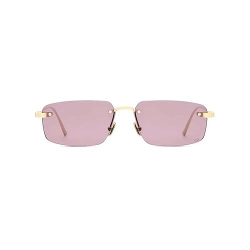 Óculos de Sol Christian Dior CDior S4U CD40203U_5932Y Metal Dourado com lentes na cor Violeta