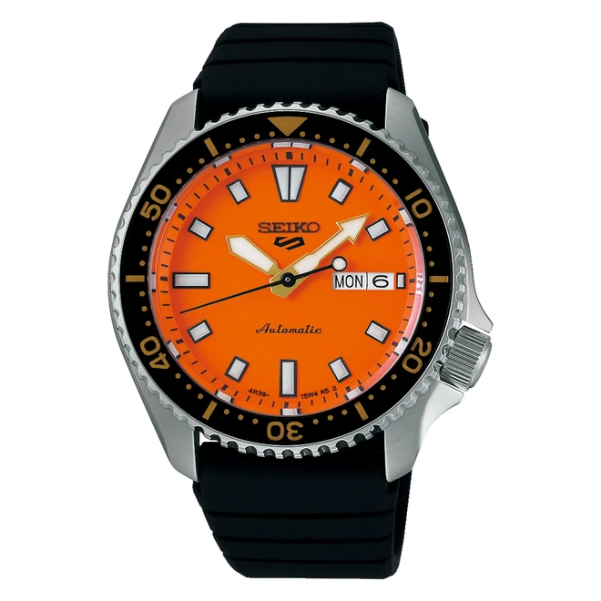Relógio Seiko SKX 5 Sports Automático - SRPL89B1 O1PX Laranja 1